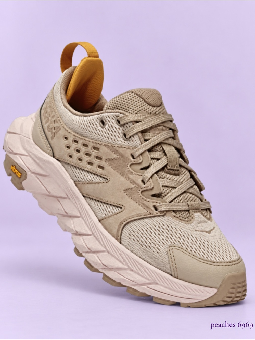HOKA Anacapa Breeze Low Women’s Hiking Shoes pink and beige – Size 10